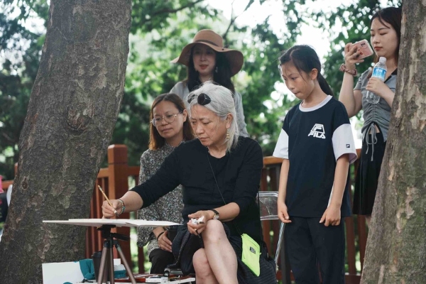 艺术 | 2023青岛国际水彩艺术季开启太平山公园采风行