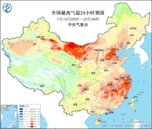 南方大范围高温持久 暴雨地区即将转移