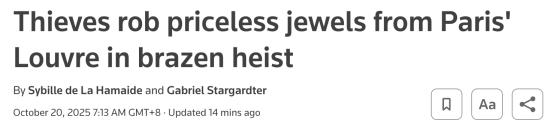 法国卢浮宫被盗，该学学中国的安保了