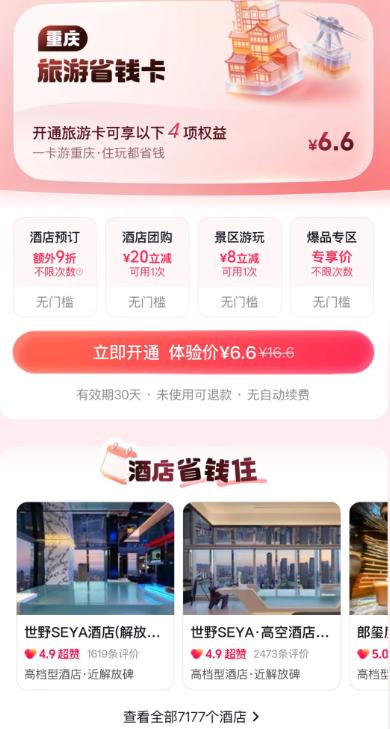 抖音6.6元旅游卡为什么爆了？