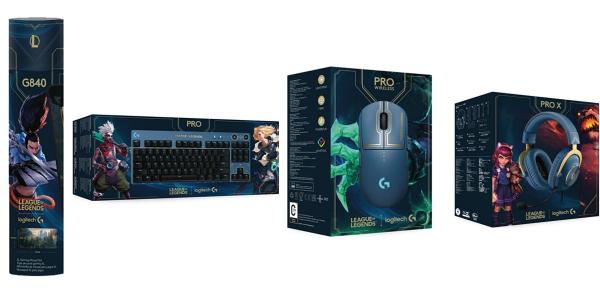 Logitech G史上最强游戏IP联名《英雄联盟》PRO系列，滑鼠、耳机麦克风，四项超完美配备