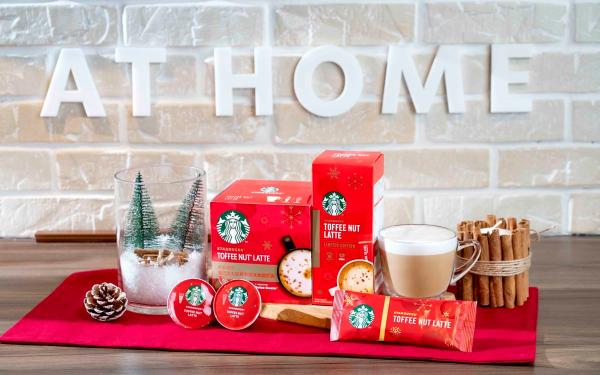 2021圣诞节礼物推荐~ 星巴克®家享咖啡「太妃核果拿铁」在家也能轻松喝到
