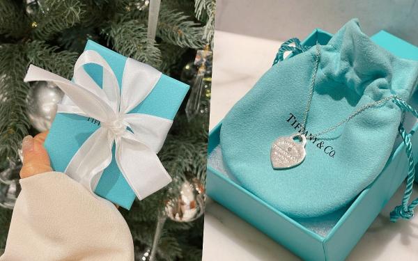 小蓝盒出新款！Tiffany单钻版『爱心小项链』背面可刻字、生日礼物NT.小资价收藏！