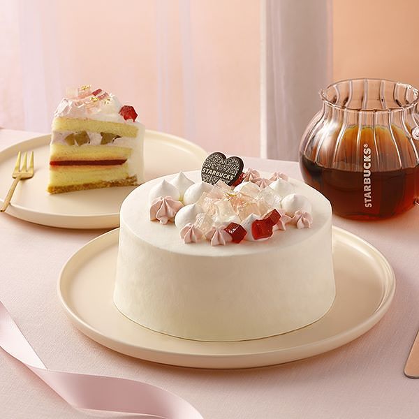 星巴克母亲节蛋糕新品超美！16款蛋糕礼盒、柔粉花朵限定杯款新登场~