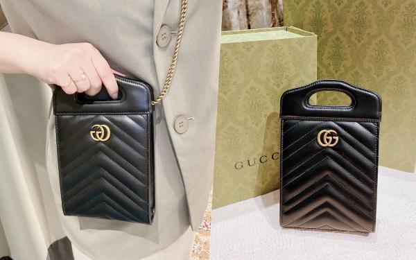 2022精品包推荐GUCCI GG Marmont迷你托特包