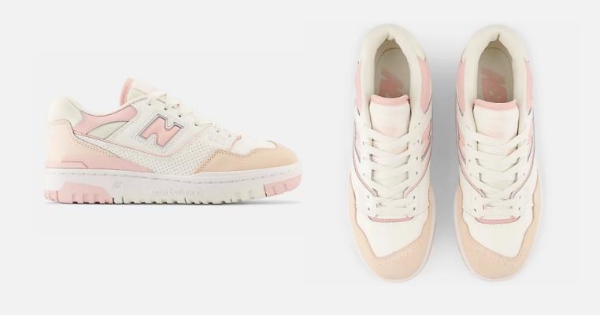 2022篮球鞋新款推荐：New Balance 550！仙女级配色粉红色、白色，看过好心动，官网同步售卖赶紧抢购！