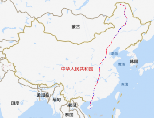 漠河在中国地图位置图片