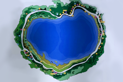湖光岩平面图图片