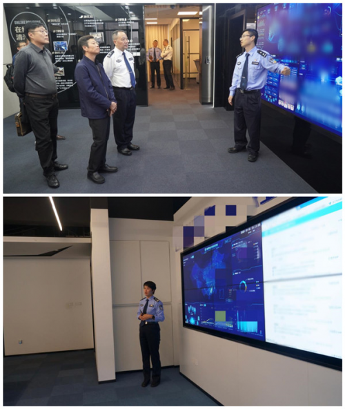 揭牌现场签约现场江干区副区长(江干公安分局局长)田国刚10月15日