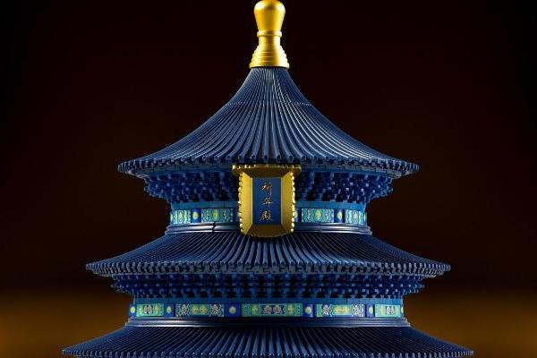 惊艳世界的中国积木：千年榫营造积木 天坛纪念版，看一眼就想要！