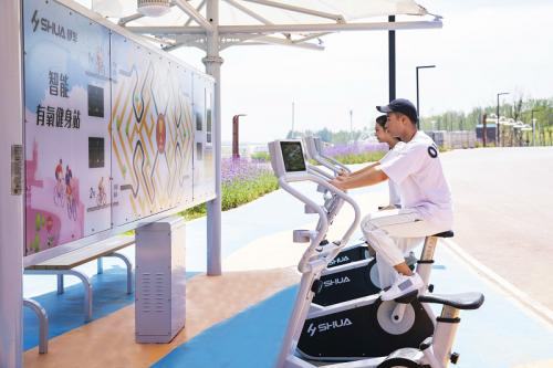  助力全民健身发展：舒华体育助力西安灞河打造全民健身园区