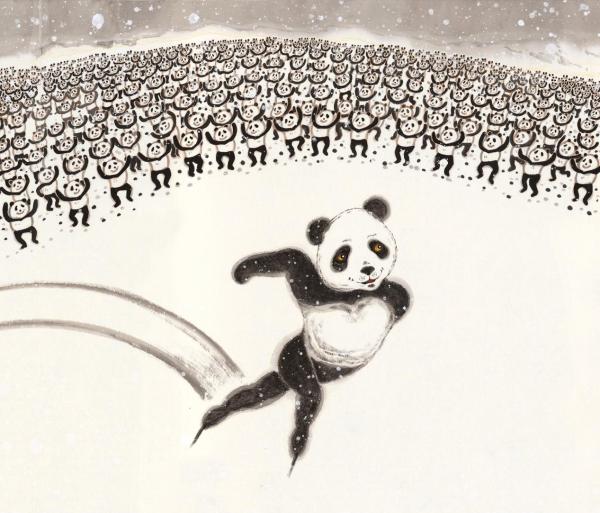  刘中笔下的5000只熊猫首亮北京