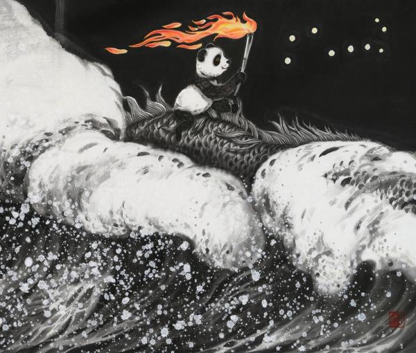  刘中笔下的5000只熊猫首亮北京