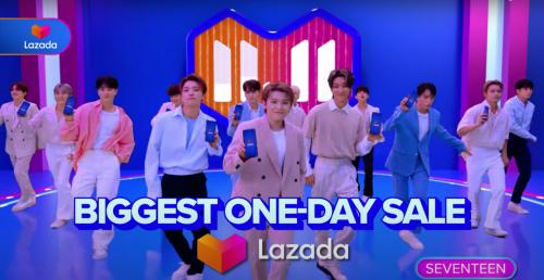  从人气男团到Lazada首位区域幸福大使SEVENTEEN势必将引爆双十一超级秀