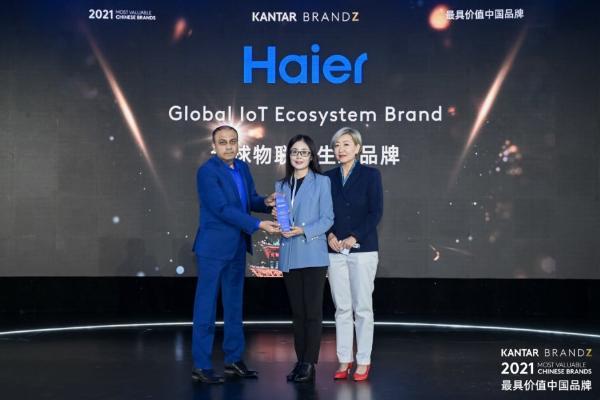  BrandZ 2021：海尔连续11年入选最具价值中国品牌百强
