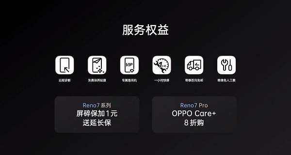  Reno7系列新品正式发布 送你6大贴心服务权益