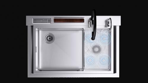 美仕杰物联网多功能集成水槽 释放厨房无限可能