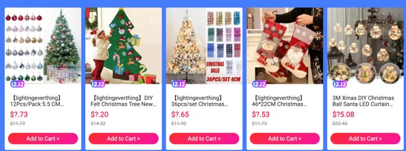  圣诞节临近！中国跨境商品引领Lazada 12.12东南亚购物狂潮