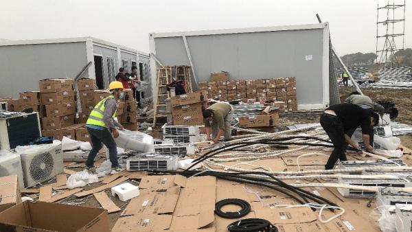 空调|24小时内首批空调运抵绍兴 奥克斯空调助力绍兴建设隔离点