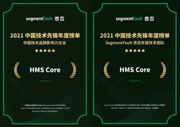  来自开发者的点赞！HMS Core荣获多个行业奖项