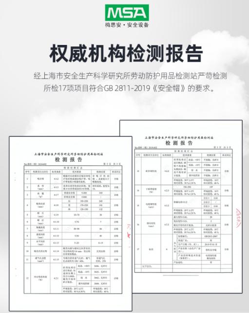 不知工地安全帽价格？梅思安(MSA)告诉你