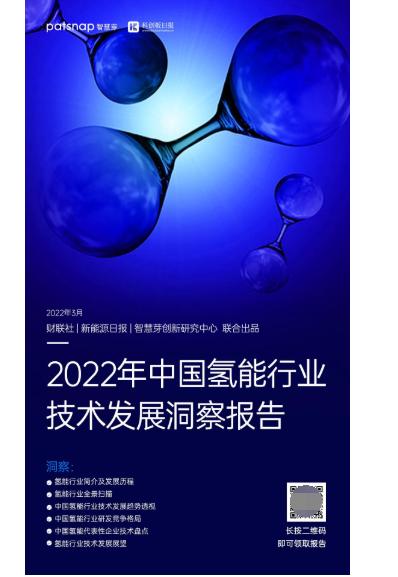 《2022年中国氢能行业技术发展洞察报告》发布（免费领取）