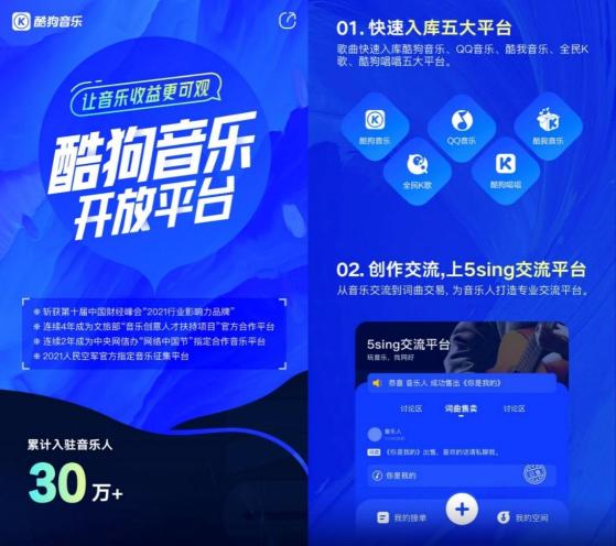  酷狗5sing：上线词曲交易小程序，推出社区版主激励计划 