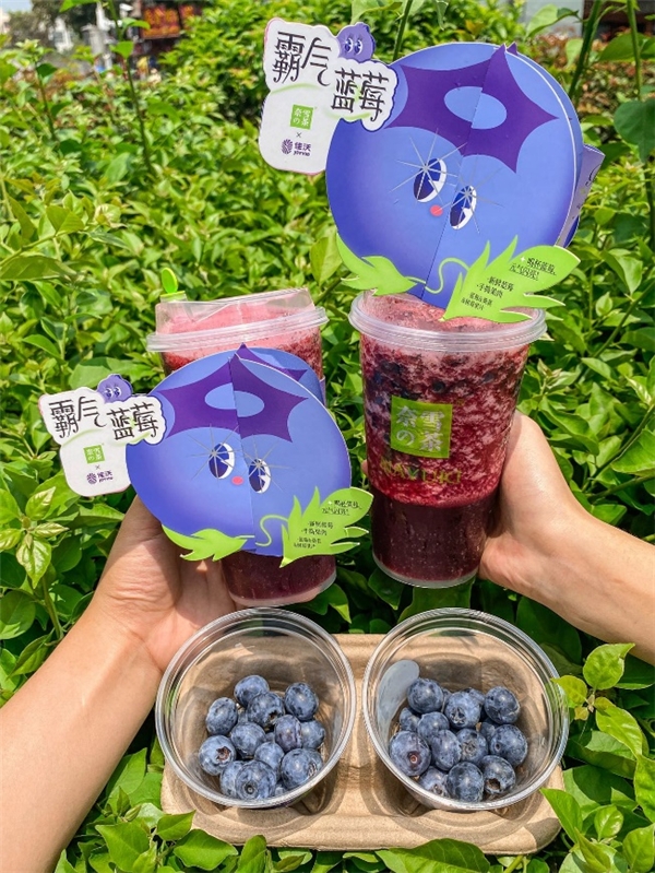  佳沃蓝莓首度牵手奈雪的茶，联名款茶饮“霸气蓝莓”闪亮登场！