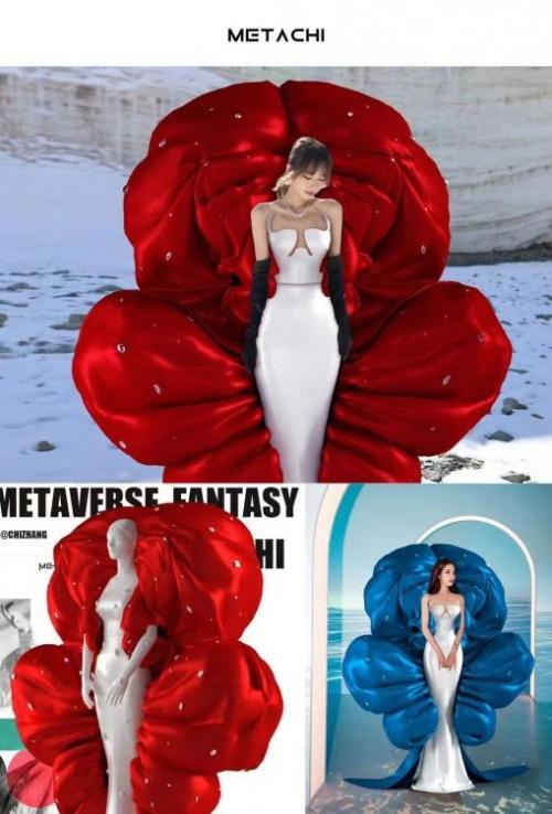  张驰METACHI·小红书R-SPACE数字时装预热，五款新作引领“虚拟时尚”