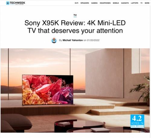  外媒测评：索尼首台Mini LED电视X95K，音画一骑绝尘