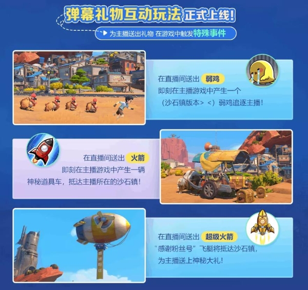  主播在游戏内被“弱鸡”追逐？《沙石镇时光》“弹幕礼物互动玩法”引爆水友热情