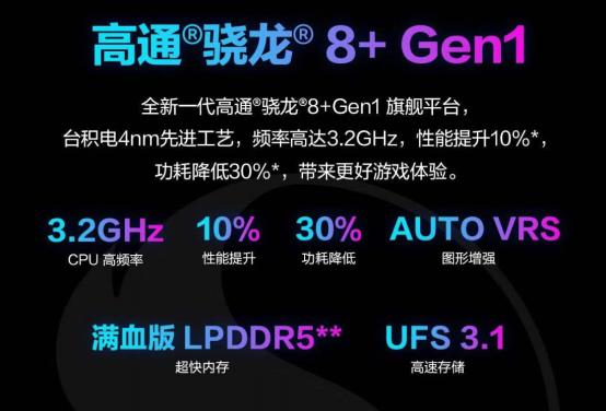 骁龙8+ Gen1芯片强悍加持 腾讯ROG游戏手机6尽显王者风范 