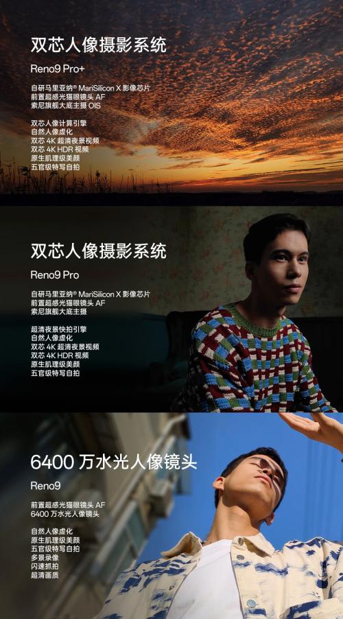  双芯人像流畅轻旗舰，OPPO Reno9系列发布，2499元起诚意十足