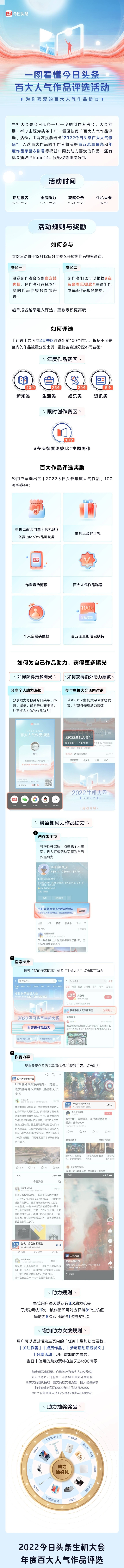 寻找年度头条！2022今日头条生机大会百大人气作品评选助力通道开启