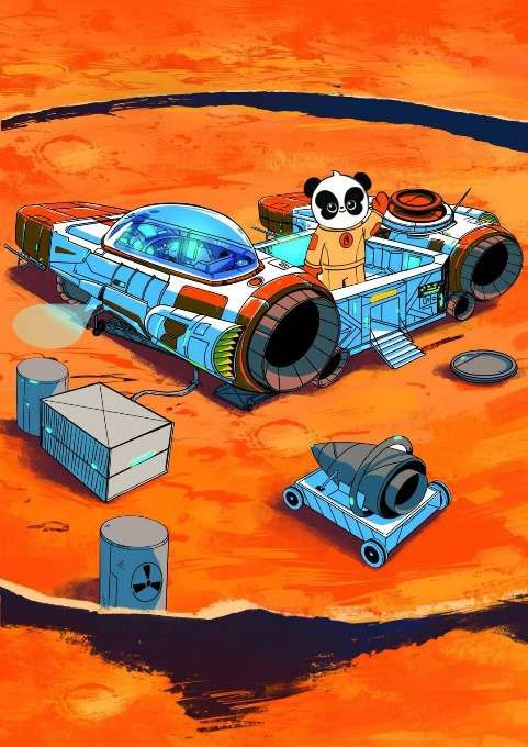 十八数藏助力熊猫阿璞参与全民健身后登陆火星！