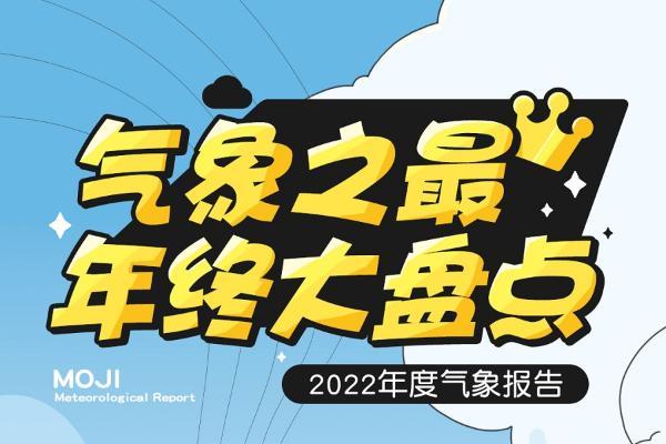 墨迹天气发布2022年度气象报告：气候较为异常的一年