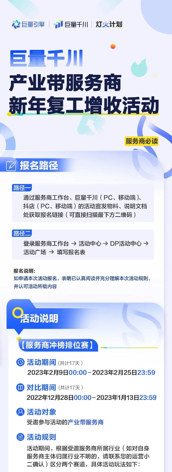 产业带服务商节后复工增收密钥：巨量千川多项权益等待查收！