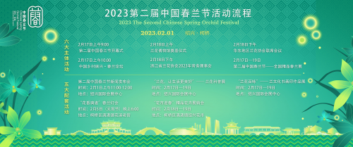 2023第二届中国春兰节正式启动，幽兰竞放开启绍兴“迎春模式”