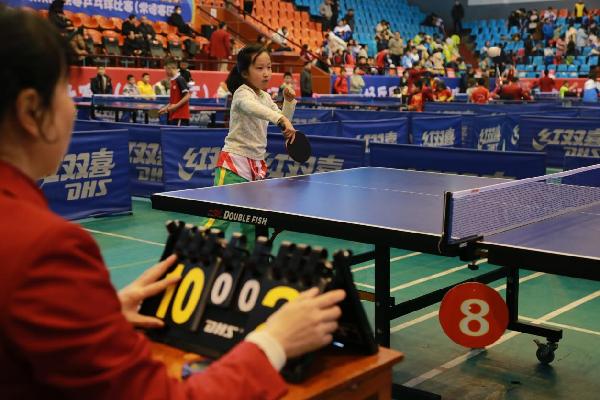  全国青少年体育俱乐部联赛乒乓球比赛（常德赛区）开赛 