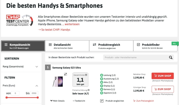 三星Galaxy S23系列创新体验获德国知名杂志《CHIP》高度评价