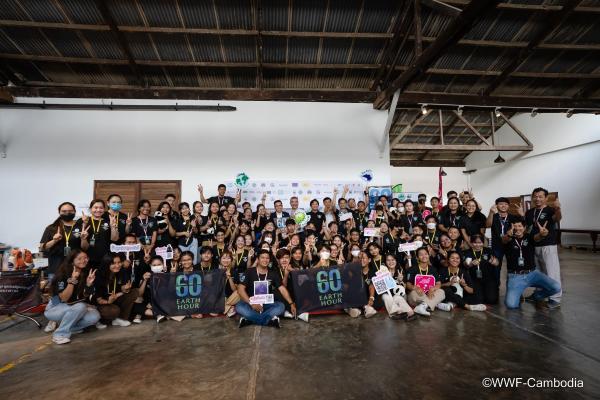 Cambodia and Earth Hour 14th successfully unites at Capital International Finance Creative Park