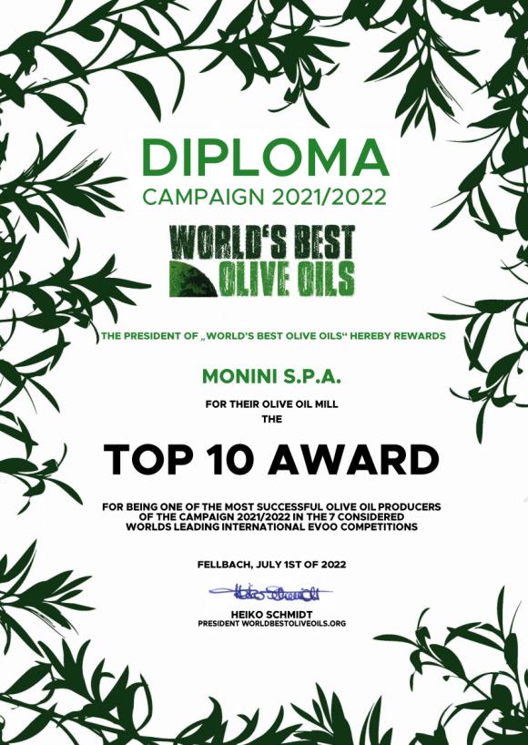 莫尼尼橄榄油荣获全球顶级奖项，展现意大利橄榄油的独特魅力
