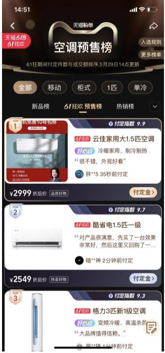 天猫618大促特惠火热来袭，美的空调表现亮眼受市场热捧 