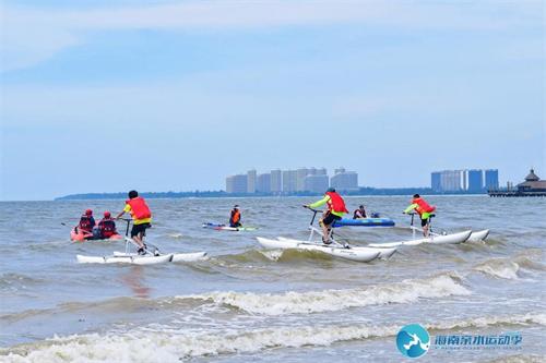 2023海南（文昌）高隆湾水上自行车竞速赛开赛