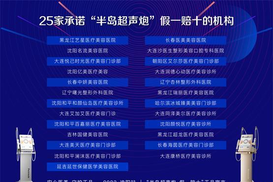 坚守正品！东北地区25家机构承诺半岛超声炮“四重验真，假一赔十”