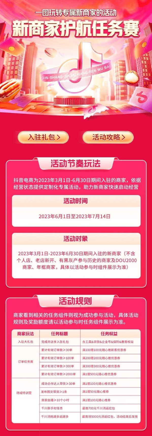 抖音电商6月商家成长计划上线:多重权益玩法为新商和潜力商家成长护航_TOM资讯