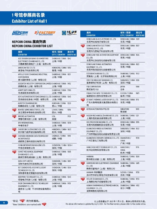 想见的都来了！NEPCON China上海电子展展商列表公布！快快预登记!