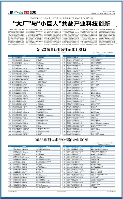  领跑智慧社区行业，景悦科技获评【2023深圳未来行业领袖企业50强】