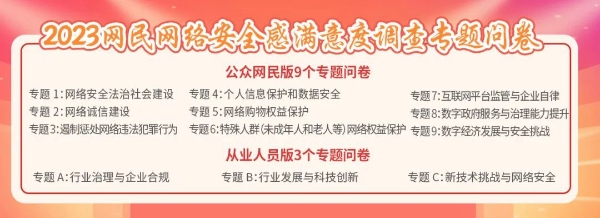  铿锵前行 再续精彩 ——五大亮点！“2023网民网络安全感满意度调查活动”样本采集收官