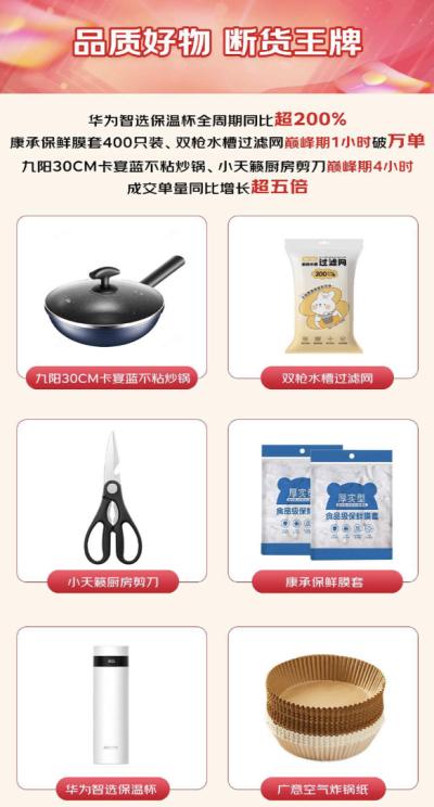 京东厨具11.11品质好物成断货王牌 华为智能保温杯成交额同比增长超200%